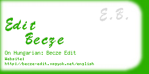 edit becze business card
